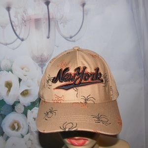 New York Halloween Hat Fall Colors and Spiders NEW